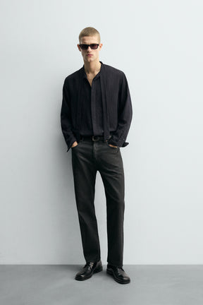 FLOWING SHIRT WITH TIED DETAIL - Image 1