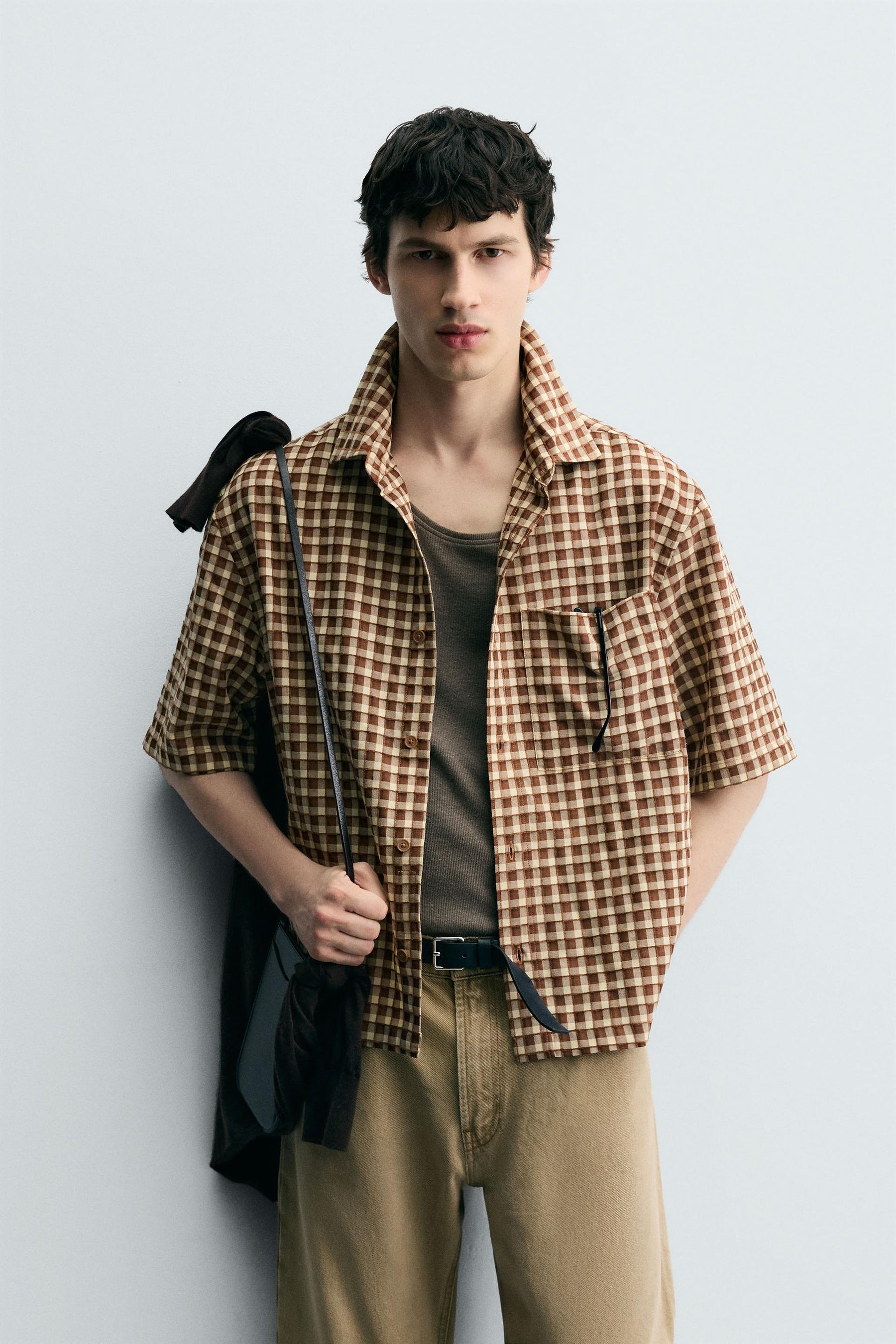TEXTURED CHECK SHIRT - Image 2