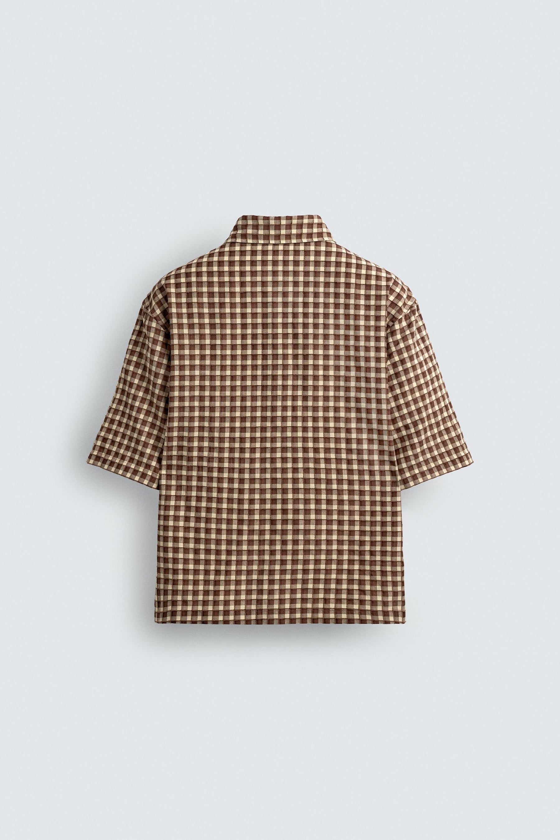 TEXTURED CHECK SHIRT - Image 8