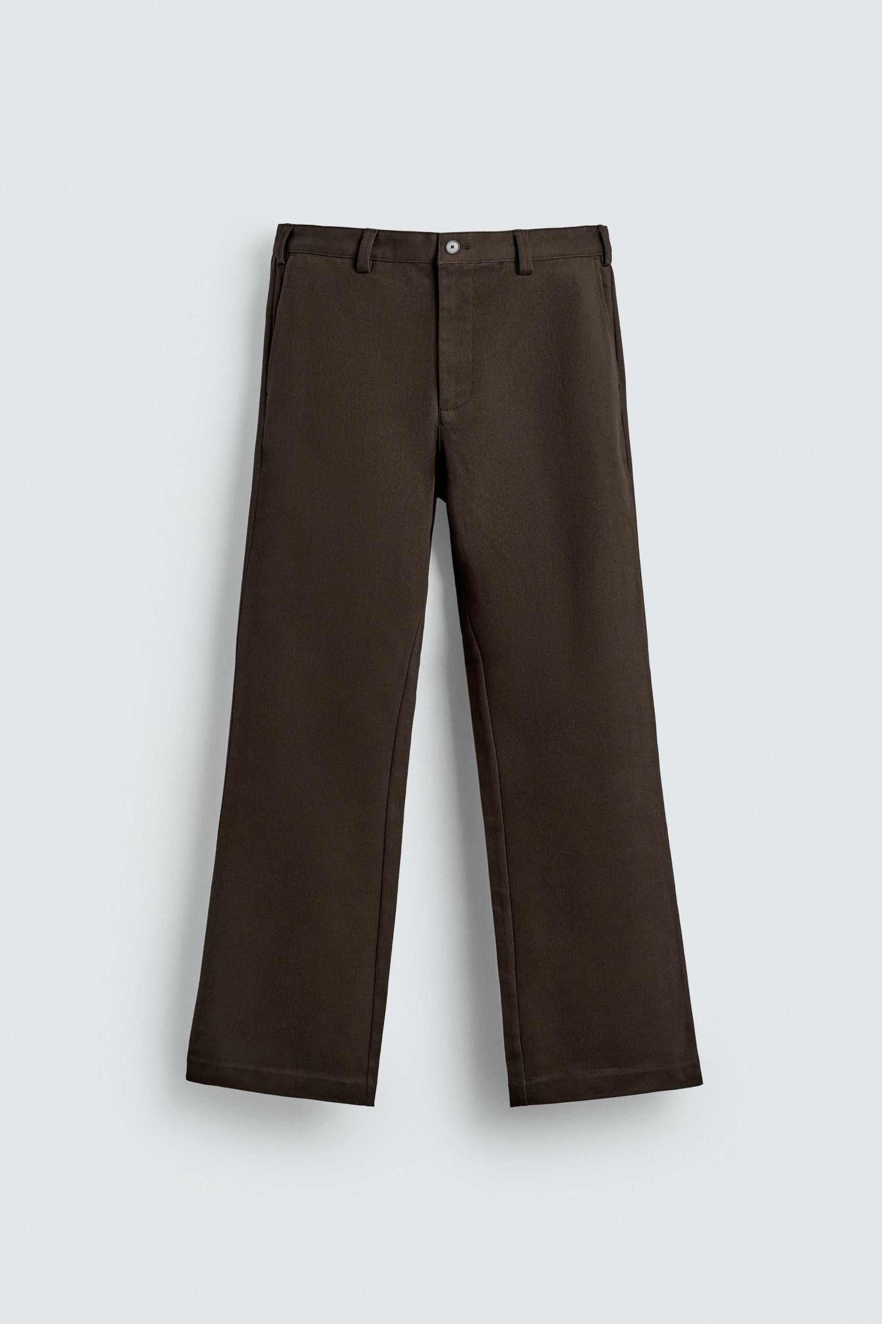 FLARE FIT TWILL TROUSERS - Image 7