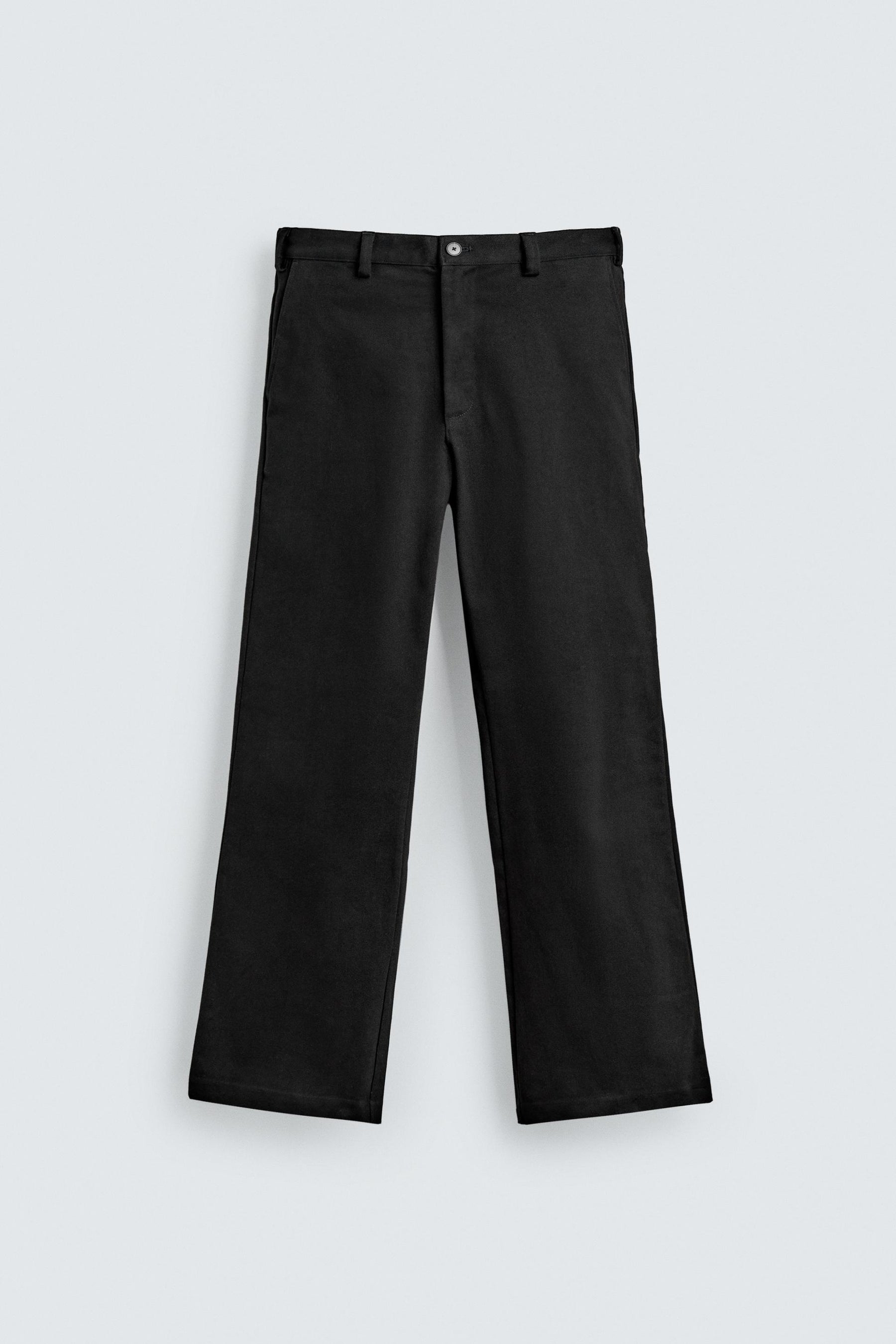 FLARE FIT TWILL TROUSERS - Image 6
