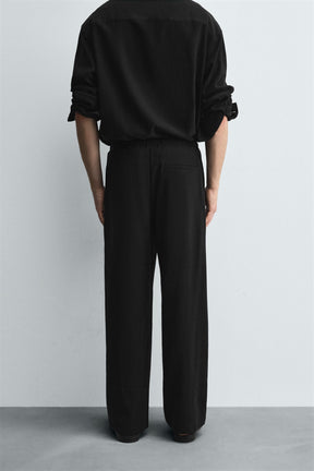 RELAXED FIT FLOWING TROUSERS - Image 3