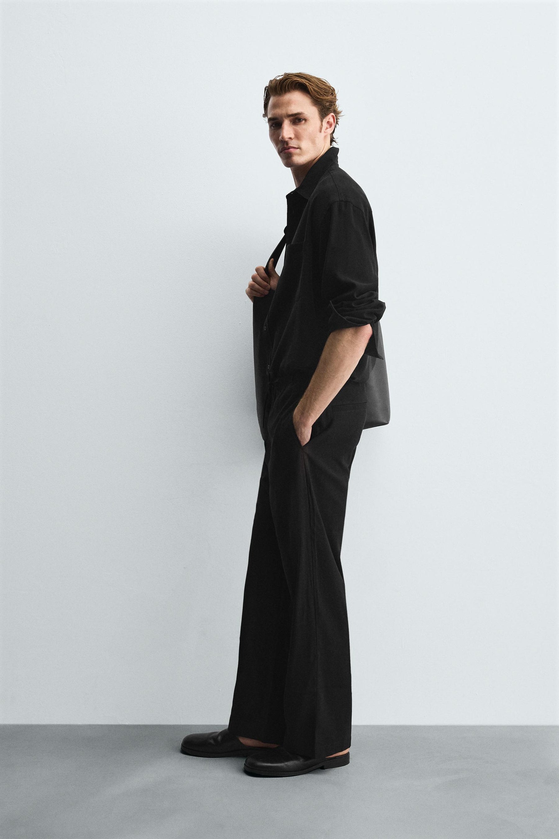 RELAXED FIT FLOWING TROUSERS - Image 4