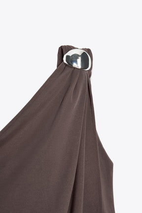 Asymmetric Crepe Top