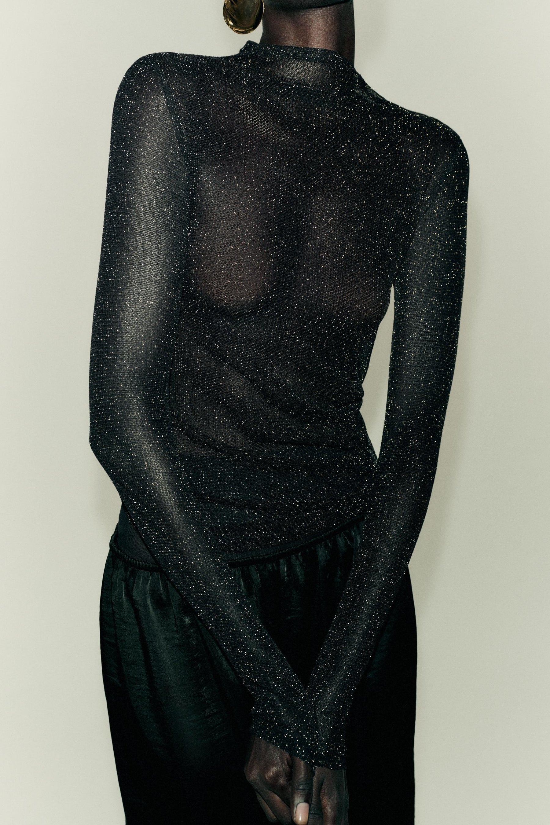 METALLIC THREAD SHIRT