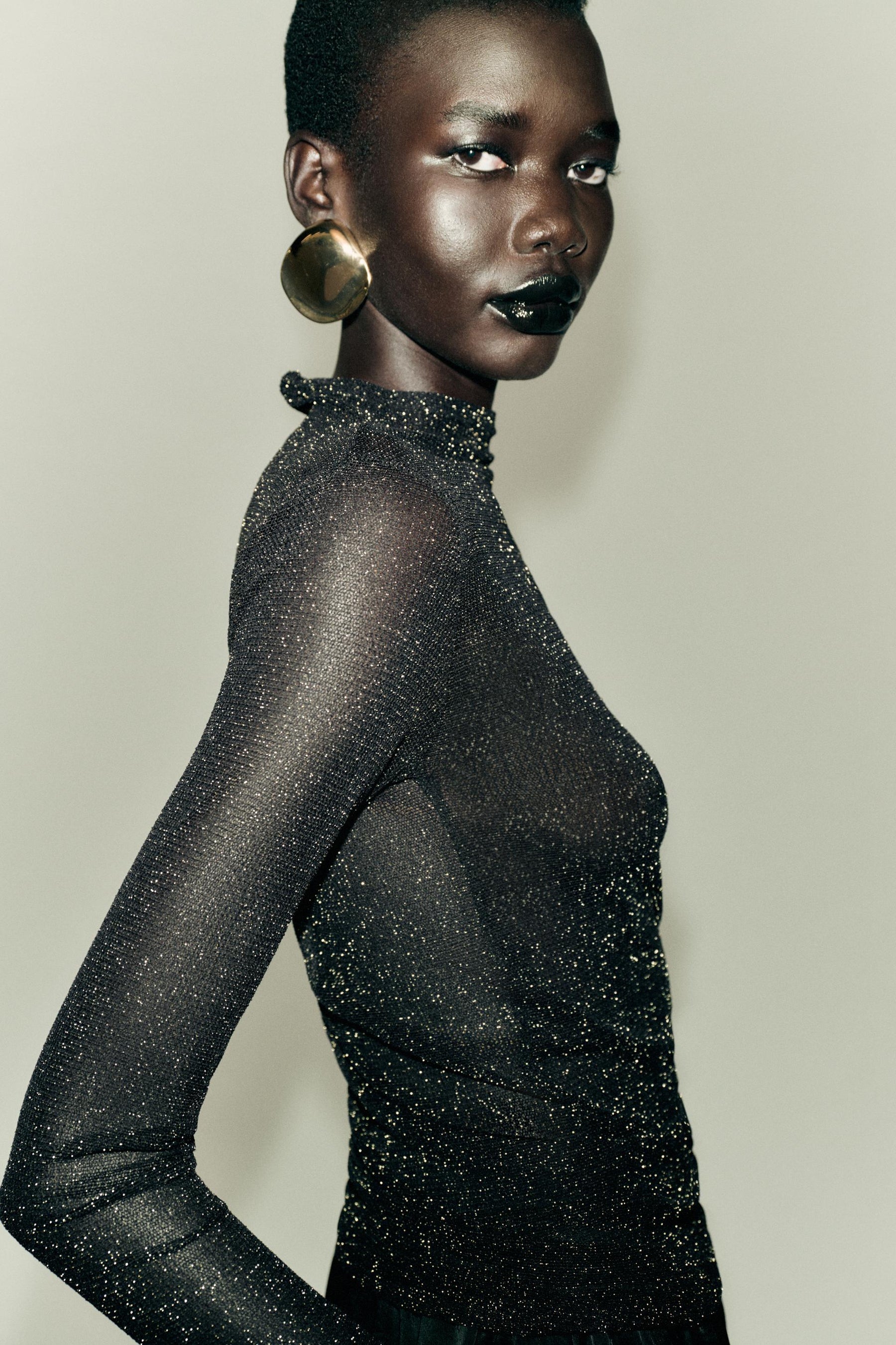 METALLIC THREAD SHIRT