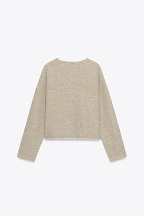 V-NECK RUSTIC SWEATSHIRT