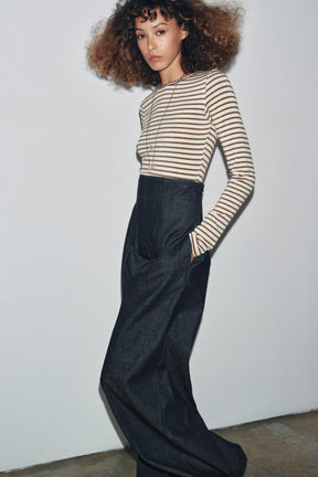 STRIPED LONG-SLEEVE SHIRT