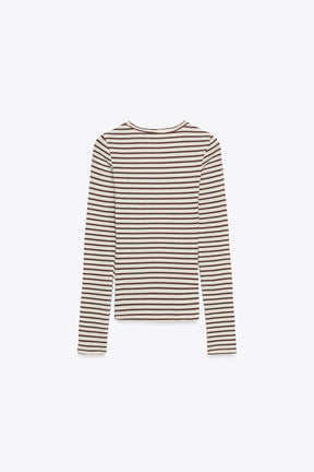 STRIPED LONG-SLEEVE SHIRT