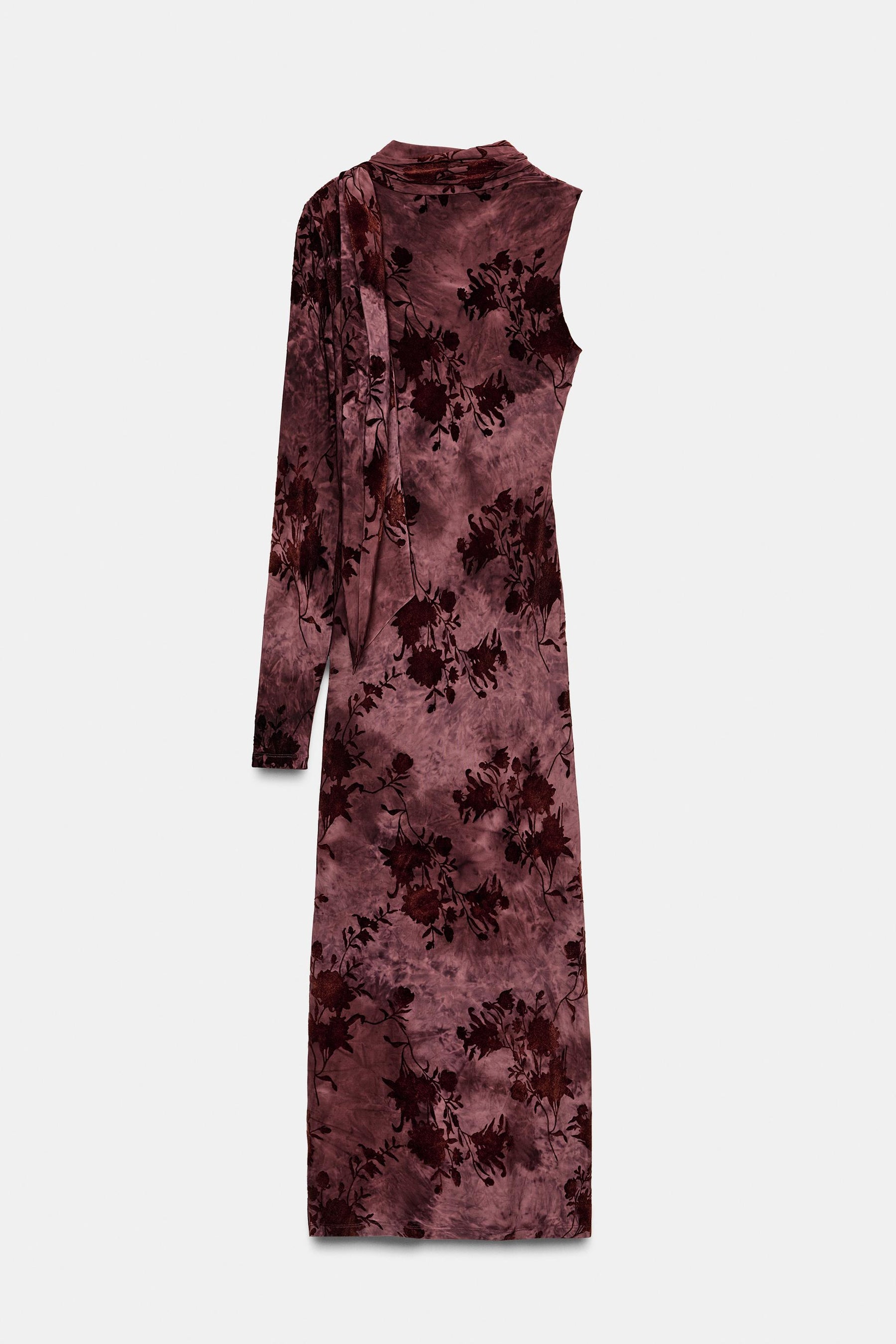 LONG PRINTED SCARF DRESS - Image 7