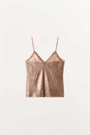 Sequin Strappy Fashion Top