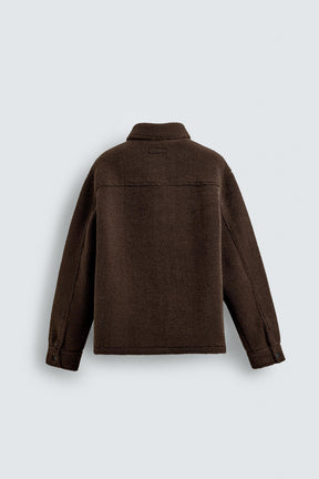 FAUX SHEARLING OVERSHIRT - Image 7