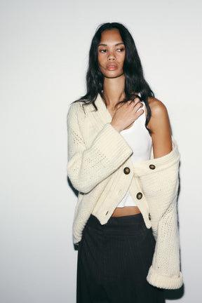 Pleated striped trousers