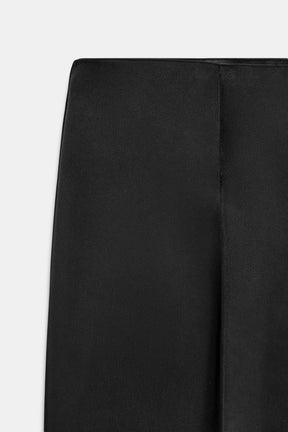 Satin High-Waist Trousers