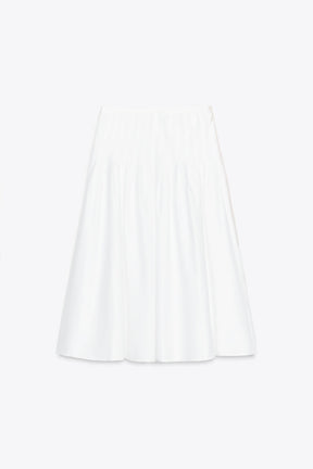 PLEATED MIDI SKIRT
