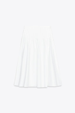 PLEATED MIDI SKIRT