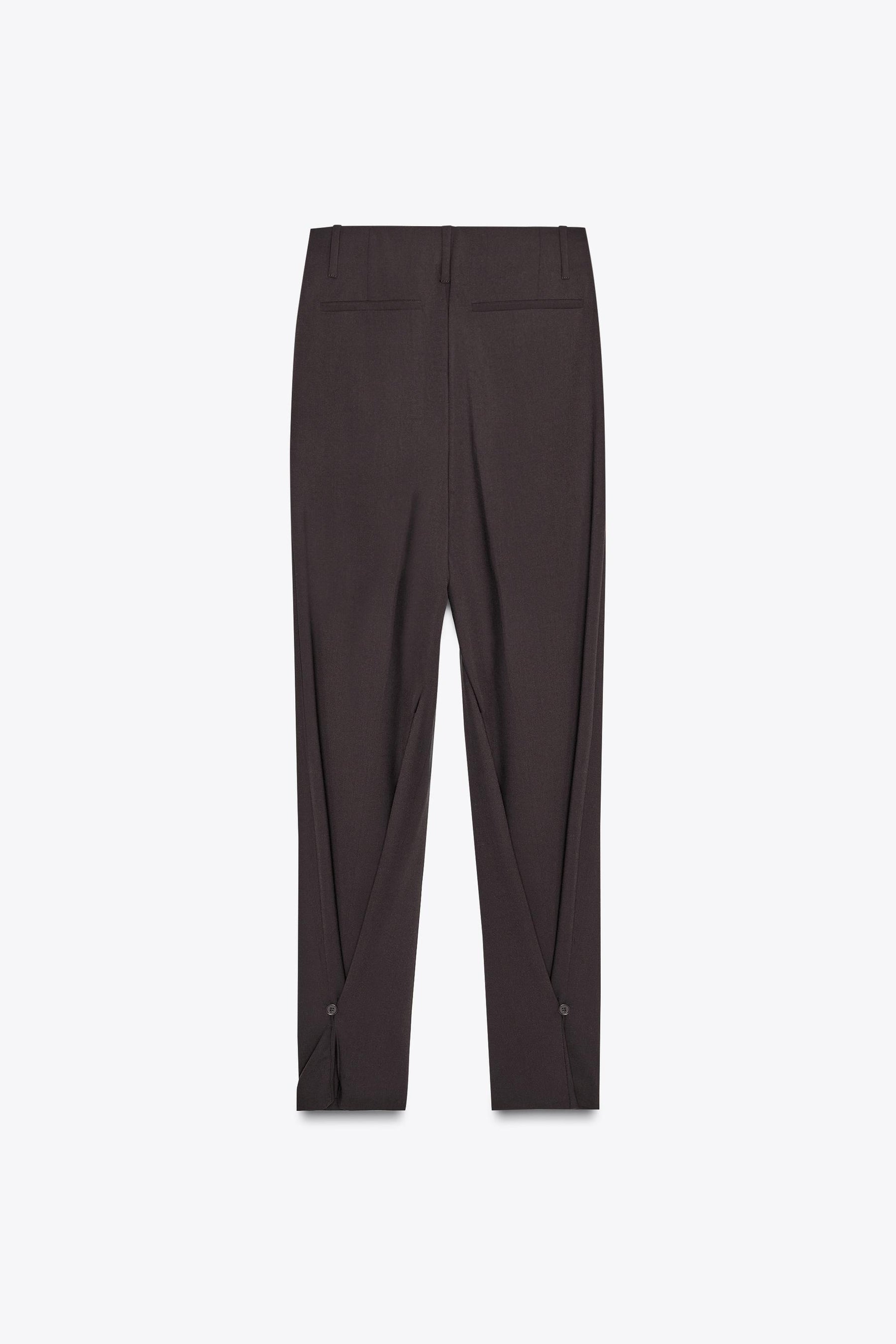 PLEATED TROUSERS WITH HEM