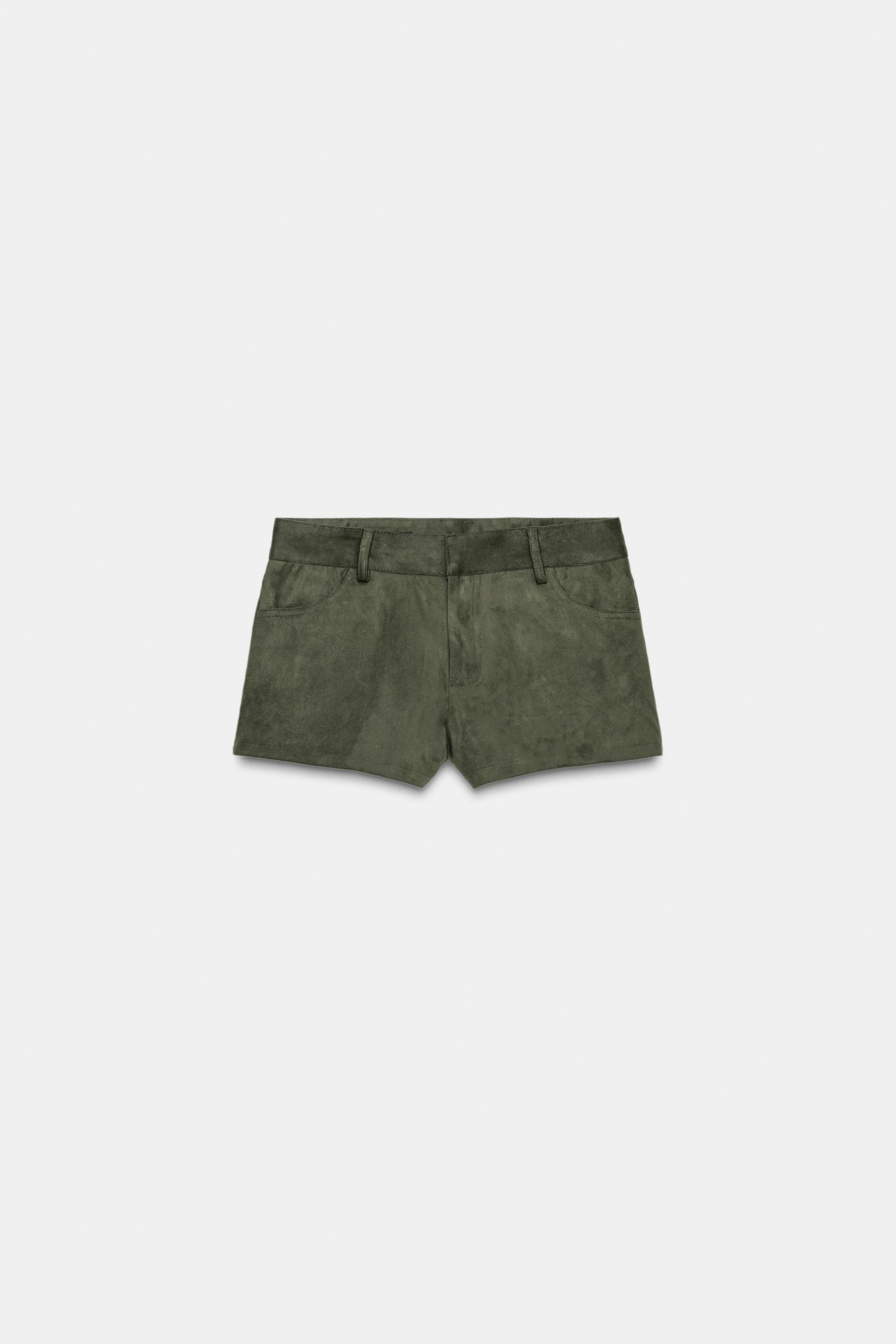 SUEDE MINI SHORTS