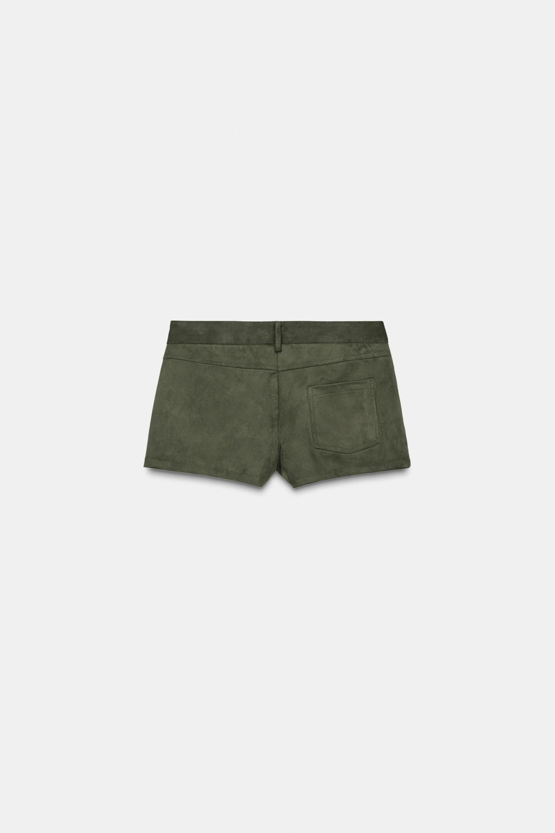 SUEDE MINI SHORTS