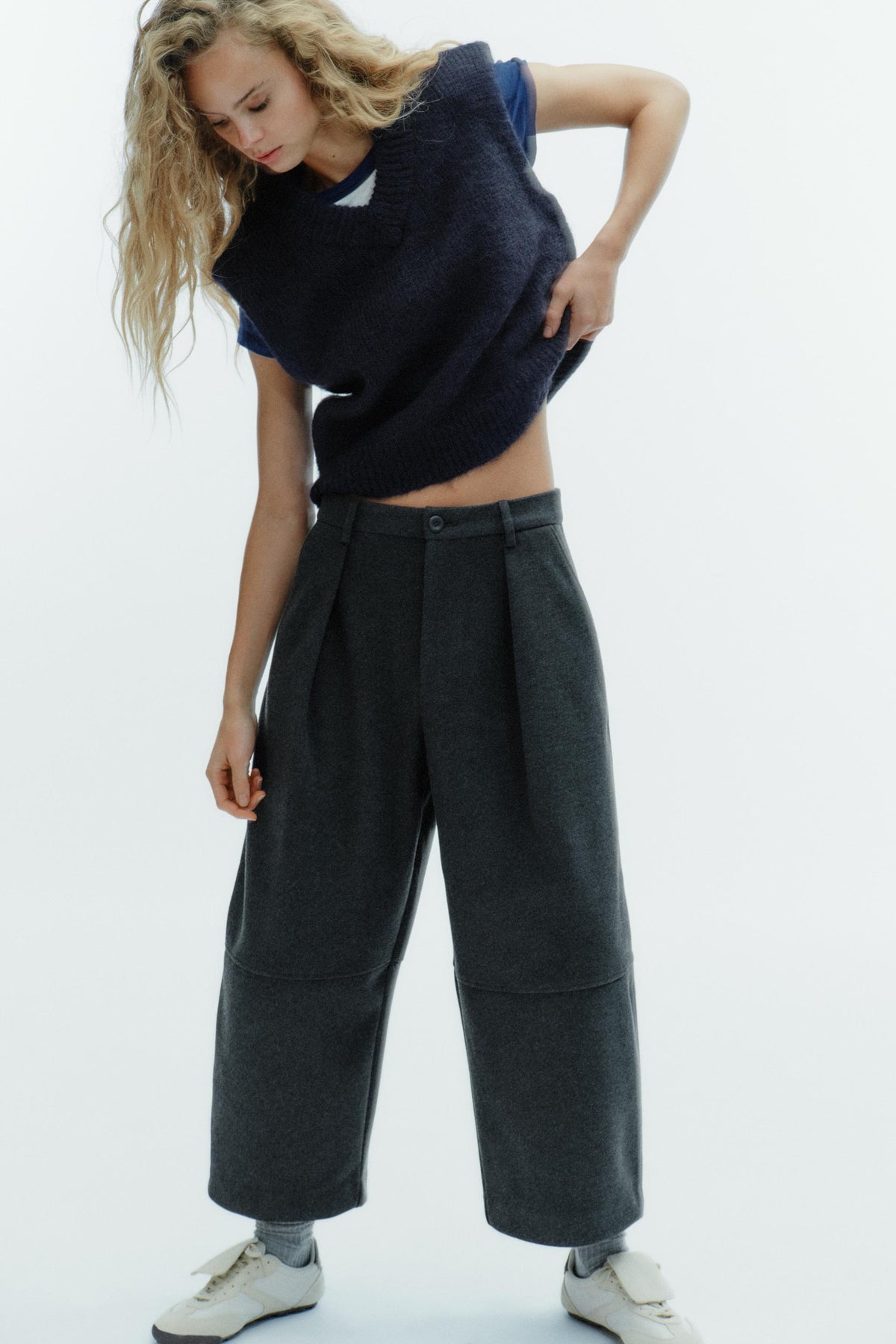 Pleated Balloon Trousers