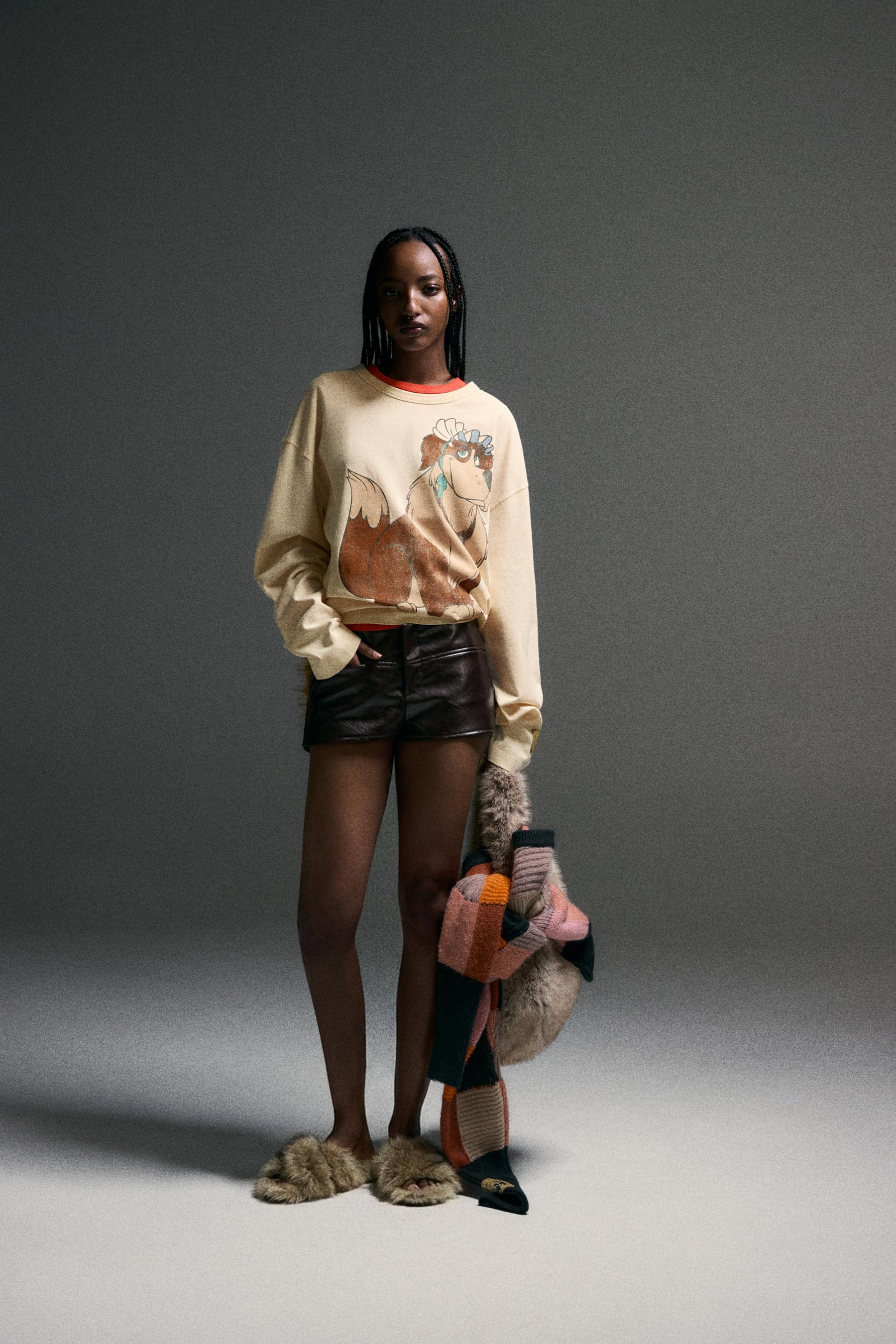 Leather Effect Mini Shorts