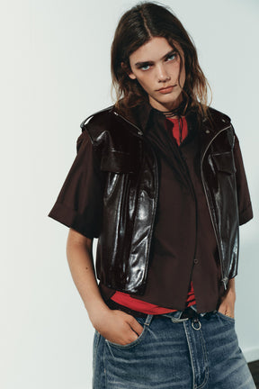 FAUX LEATHER VEST - Image 2