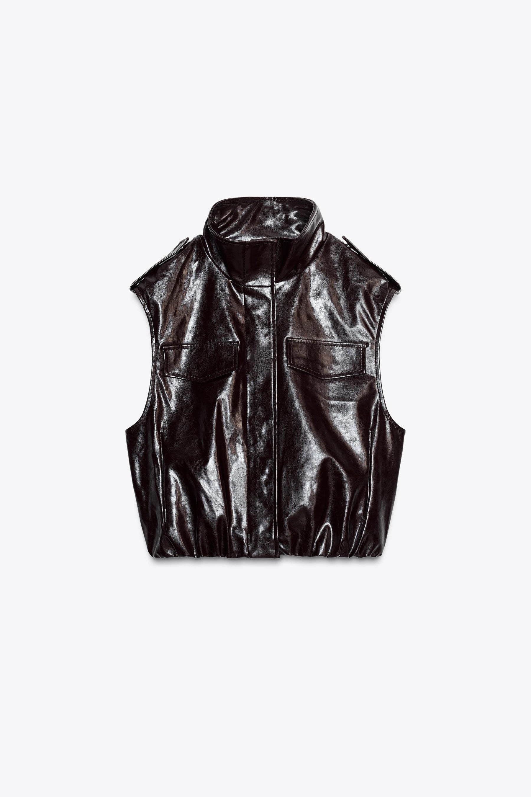 FAUX LEATHER VEST - Image 7