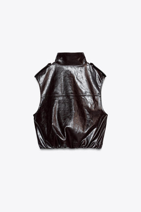 FAUX LEATHER VEST - Image 8