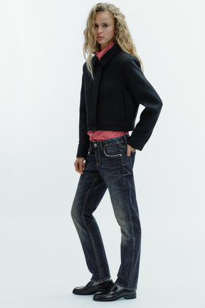 WOOL BLEND JACKET WITH POCKETS - Image 1