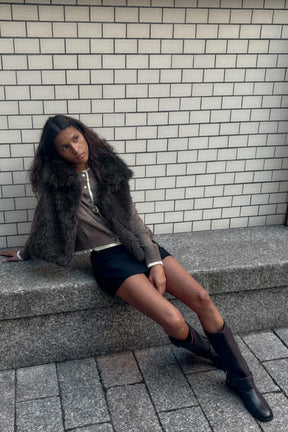 FAUX FUR GILET - Image 1