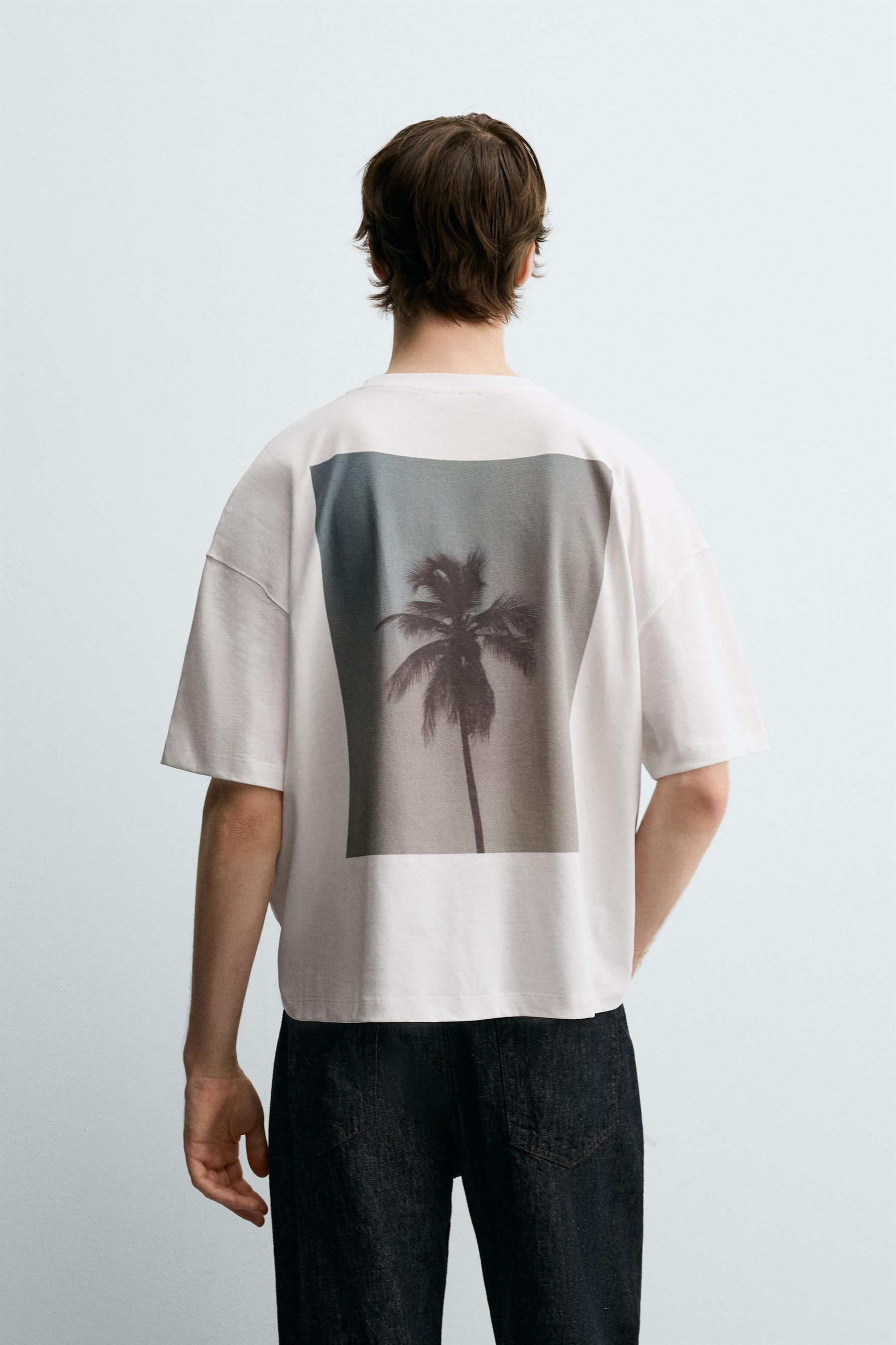 PALM TREE PRINT T-SHIRT - Image 3