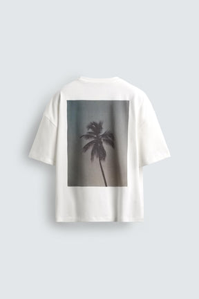 PALM TREE PRINT T-SHIRT - Image 7