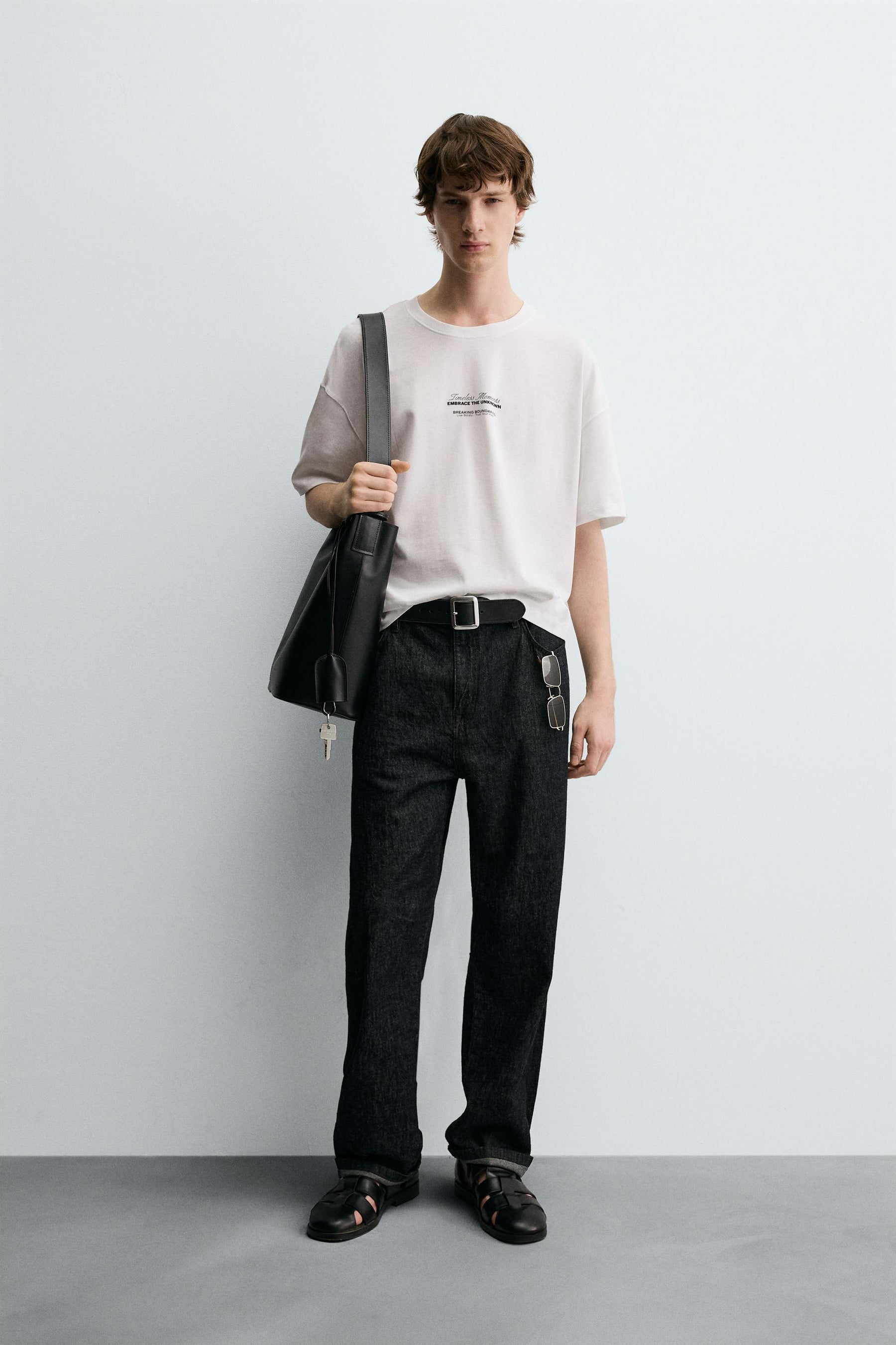 PALM TREE PRINT T-SHIRT - Image 1