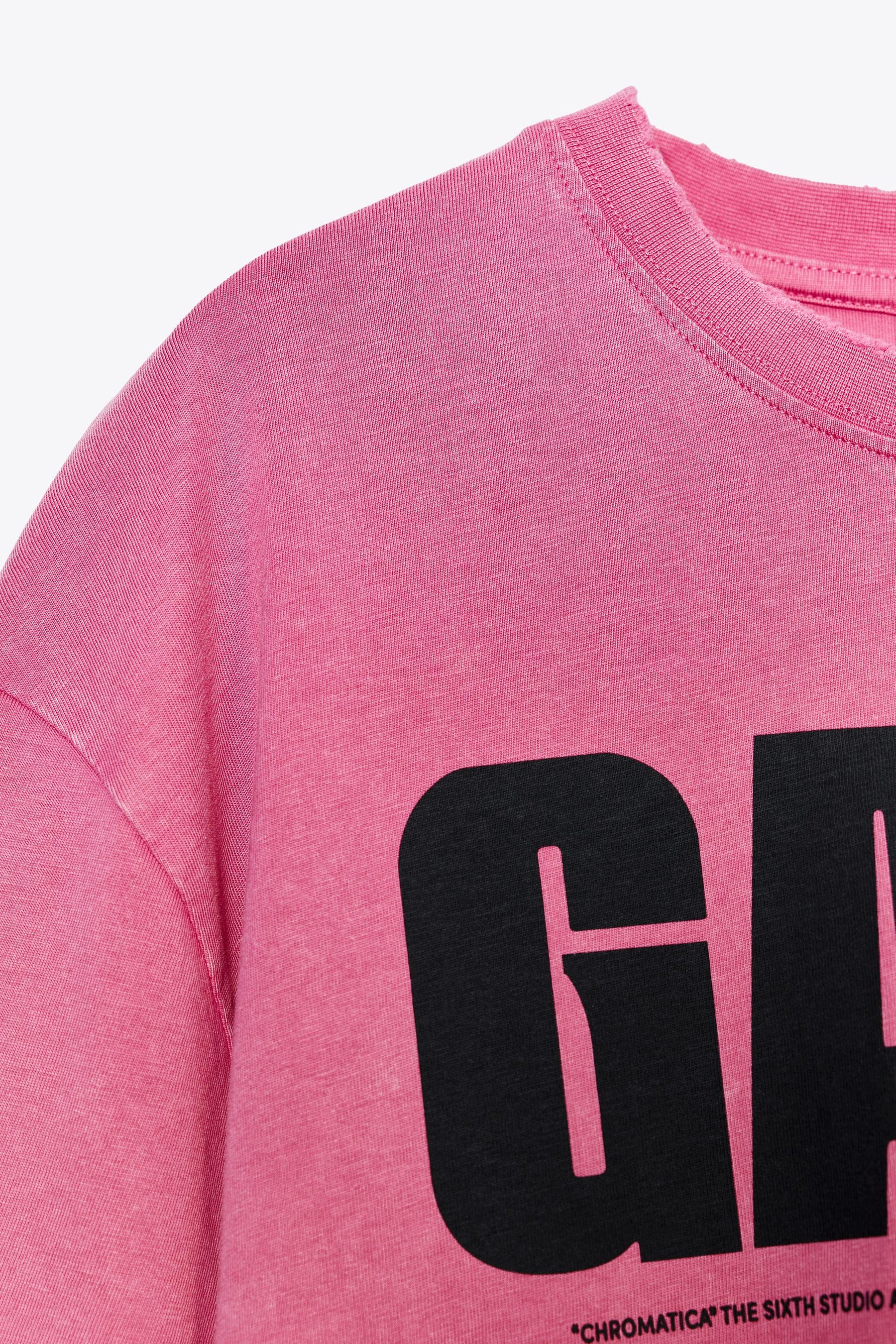 Washed-effect T-shirt