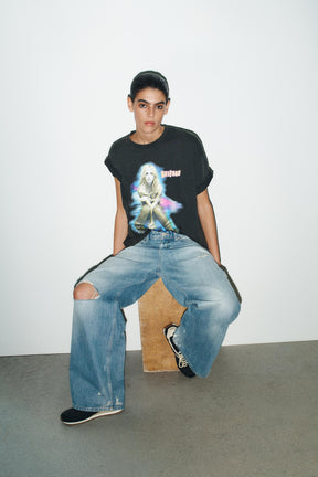 Faded-Effect T-Shirt