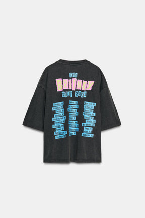 Faded-Effect T-Shirt