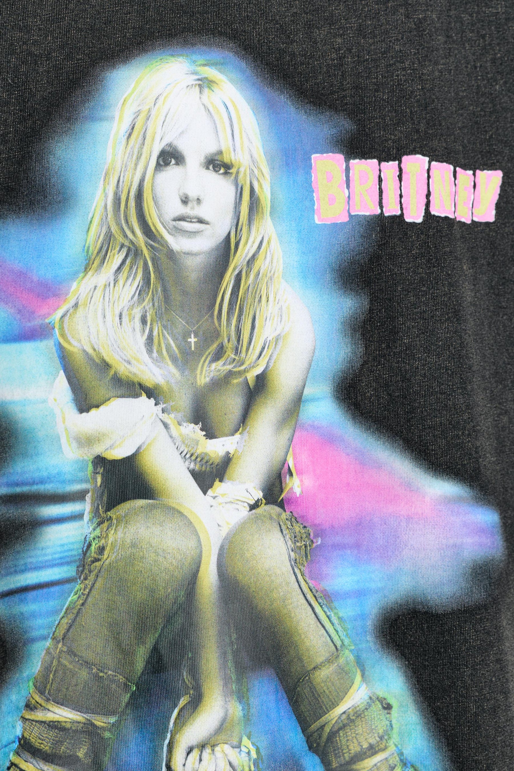 Faded-Effect T-Shirt