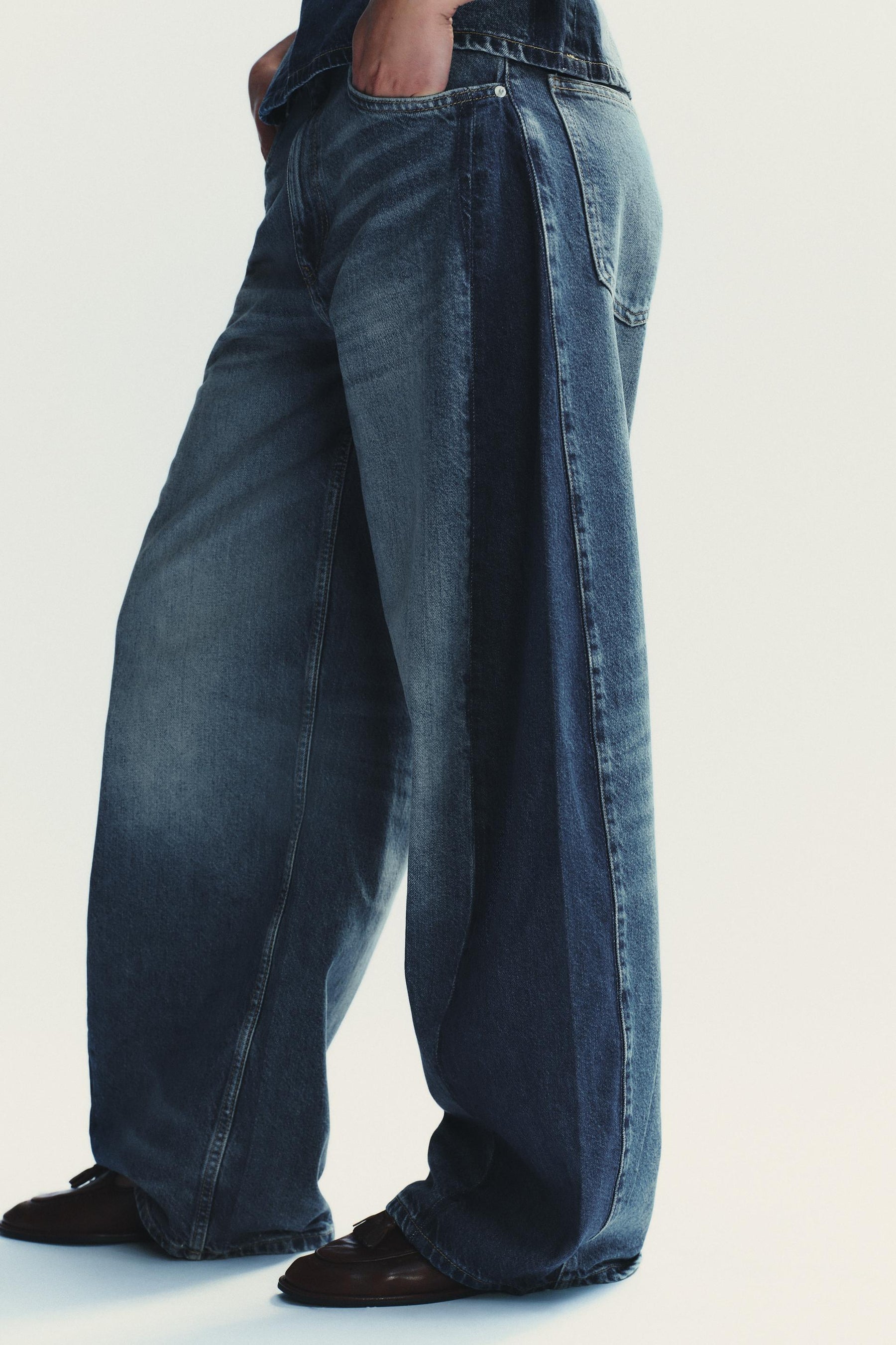 High-Waist Balloon Jeans