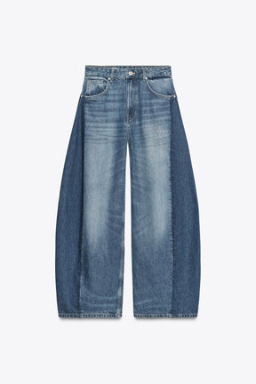 High-Waist Balloon Jeans