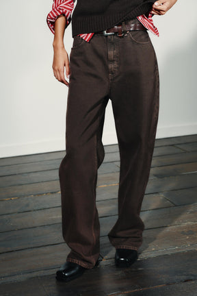 High-Waist Straight Jeans