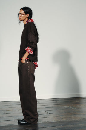 High-Waist Straight Jeans