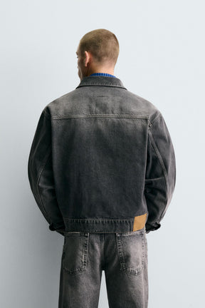 WASHED-EFFECT DENIM JACKET - Image 3