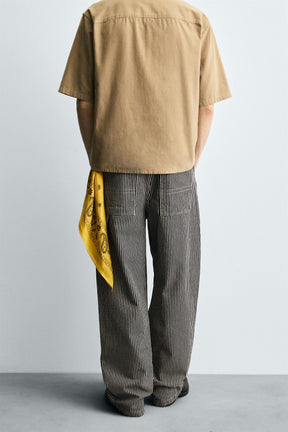 BAGGY FIT STRIPED CARPENTER TROUSERS - Image 3