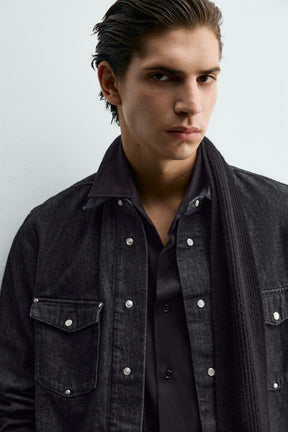 STUDDED WESTERN DENIM SHIRT - Image 5