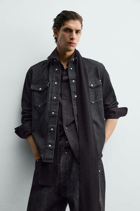 STUDDED WESTERN DENIM SHIRT - Image 6