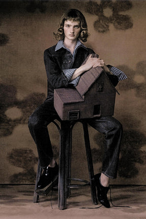 TRF DENIM JACKET WITH PLEATS AND SEAMS - Image 1