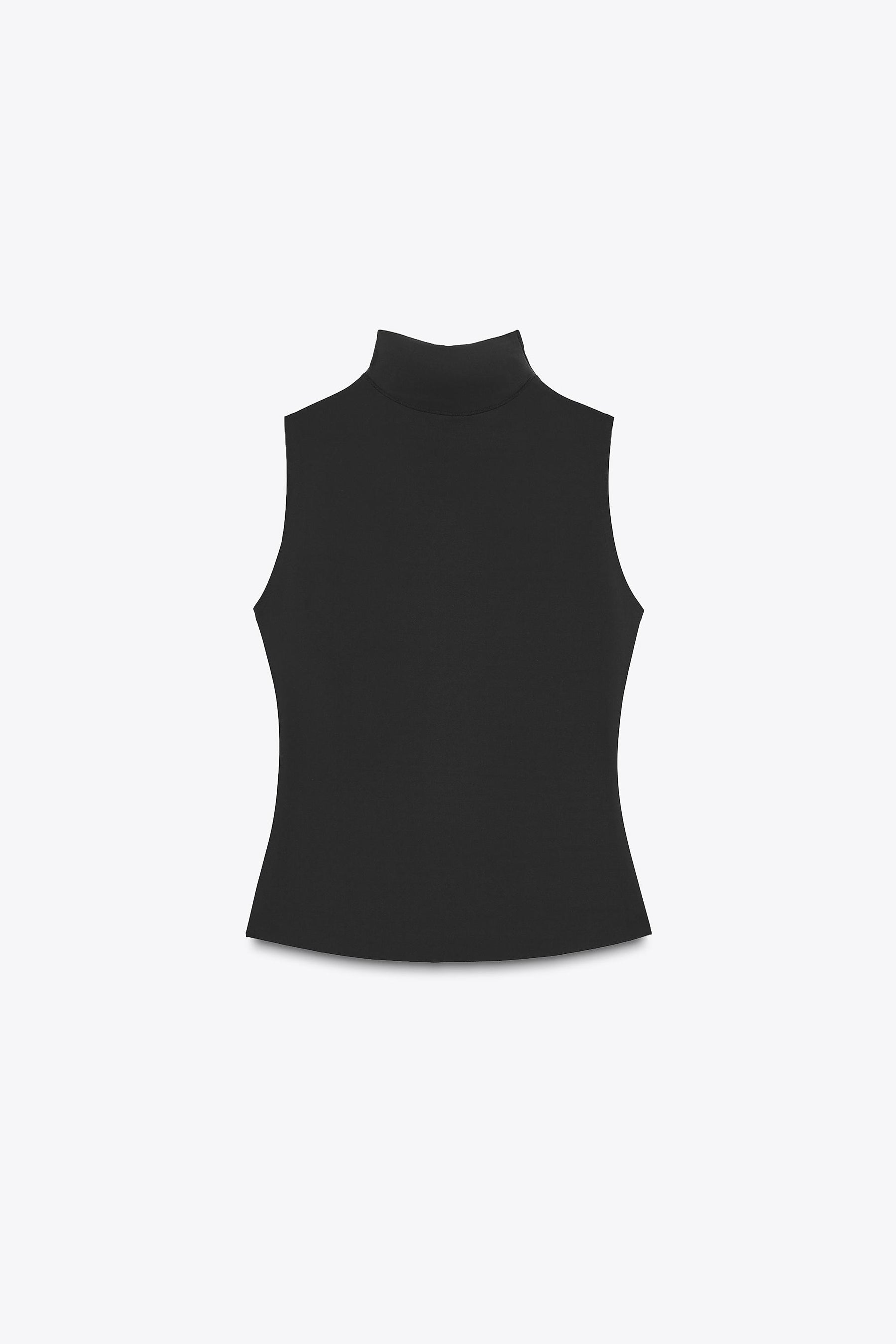 Polyamide High Neck Top