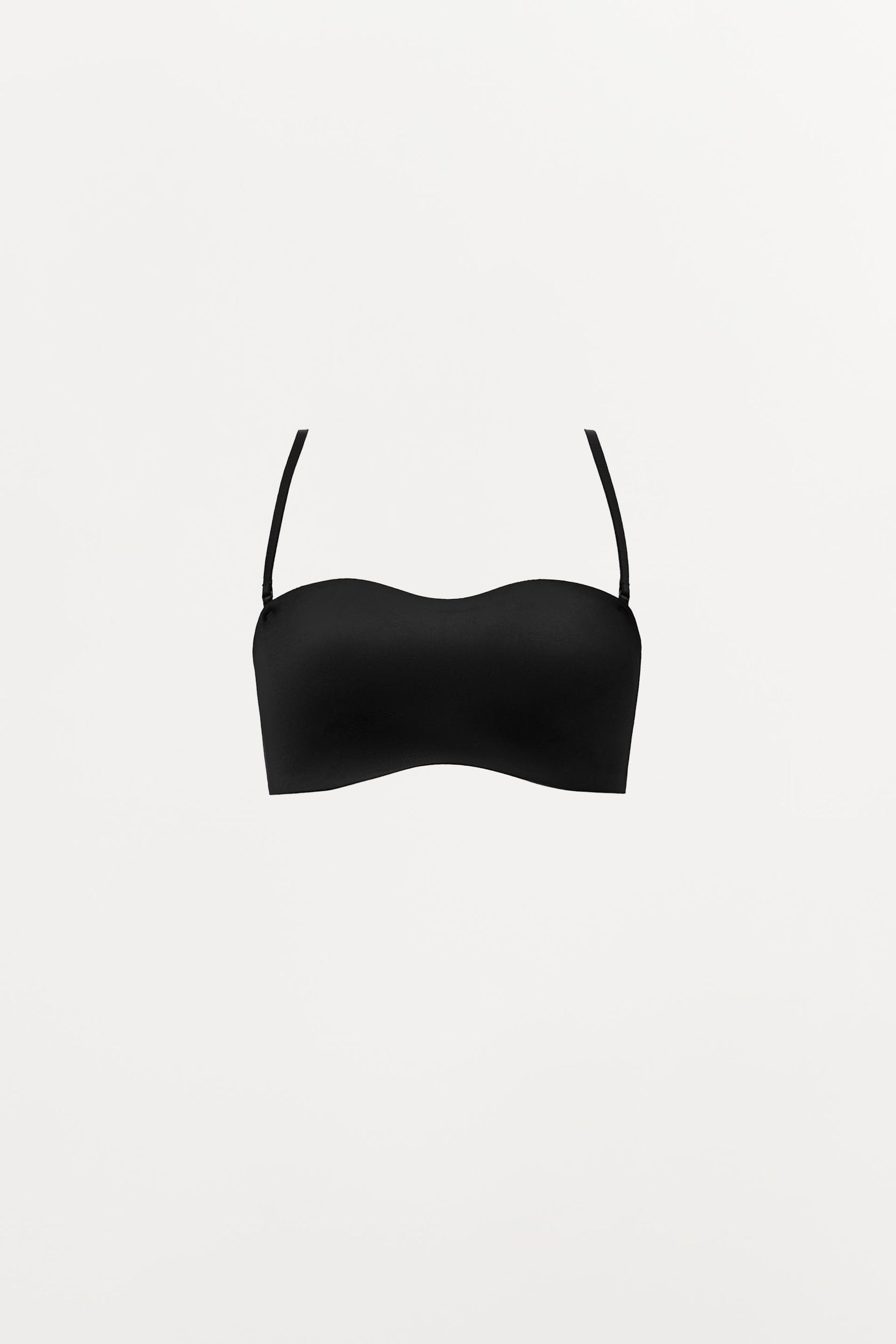 Bandeau bra with straps