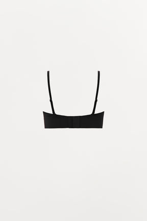 Bandeau bra with straps
