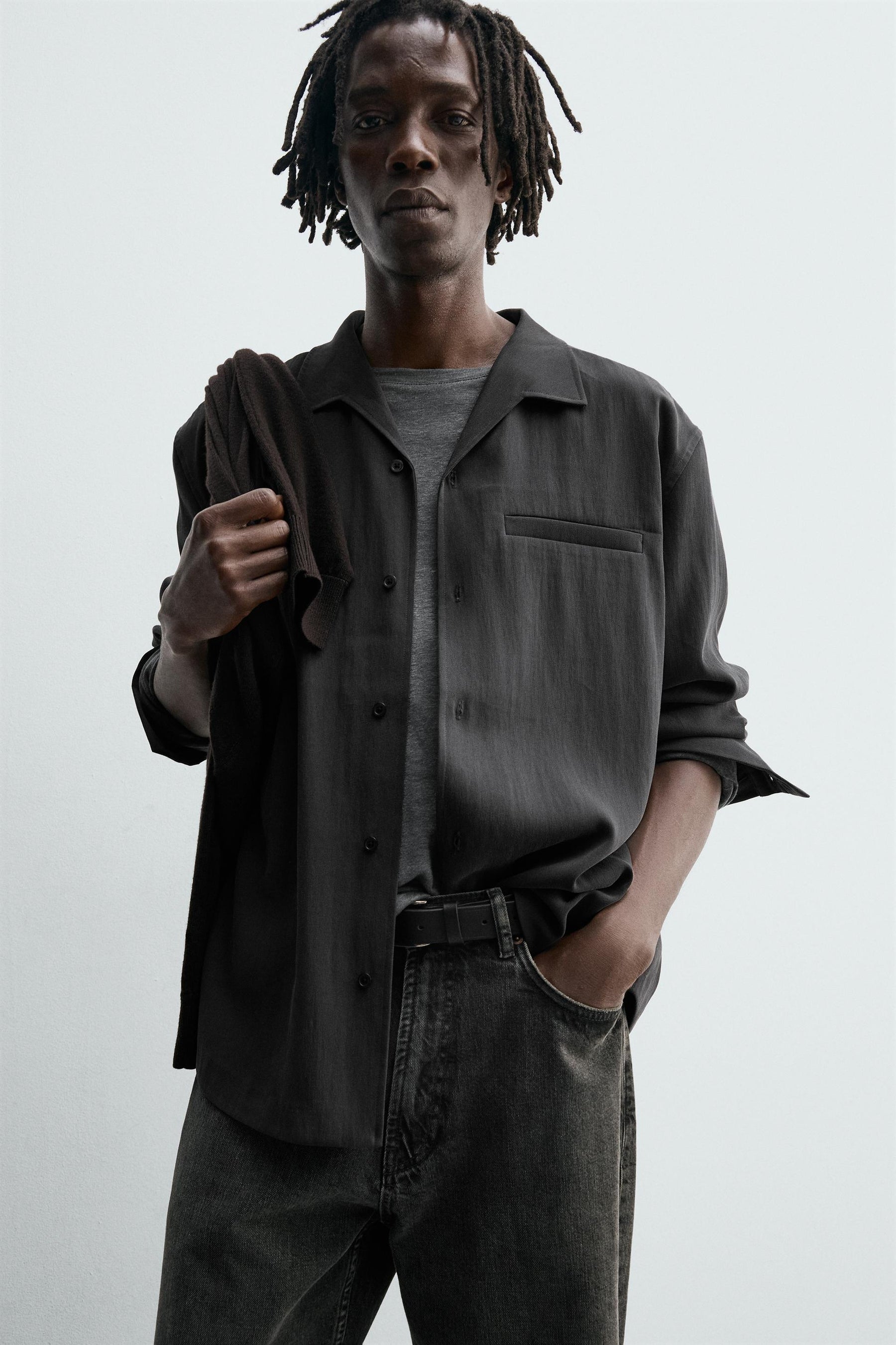 WASHED FLOWING SHIRT - Image 5